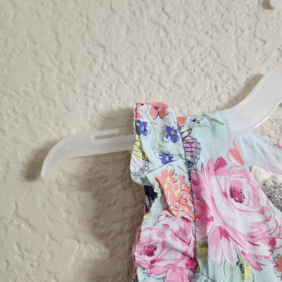 Laura Ashley London 18M Baby Girls Floral Butterfly Lace Dress Short Sleeve - Picture 9 of 14